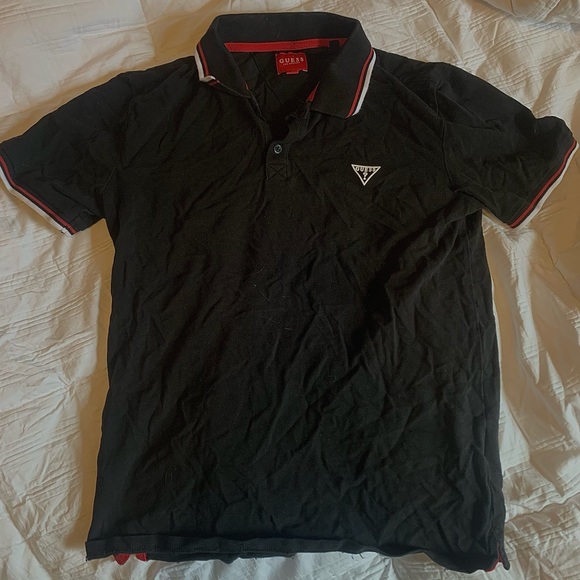 BLACK GUESS T SHIRT - Picture 1 of 2